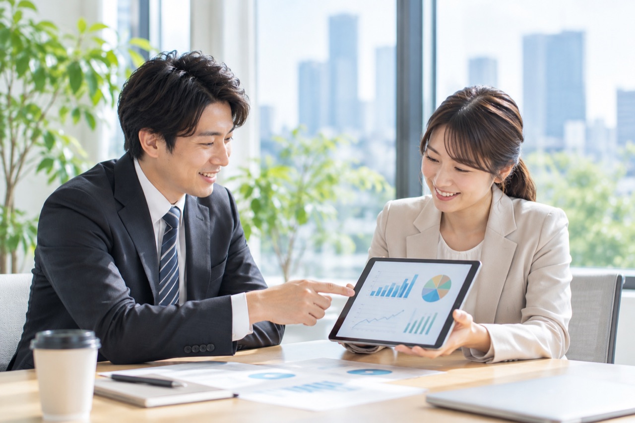 成果データを確認する打ち合わせ